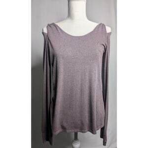 SPLENDID Purple light weight hoodie long sleeve stretch moisture Wicking Size M